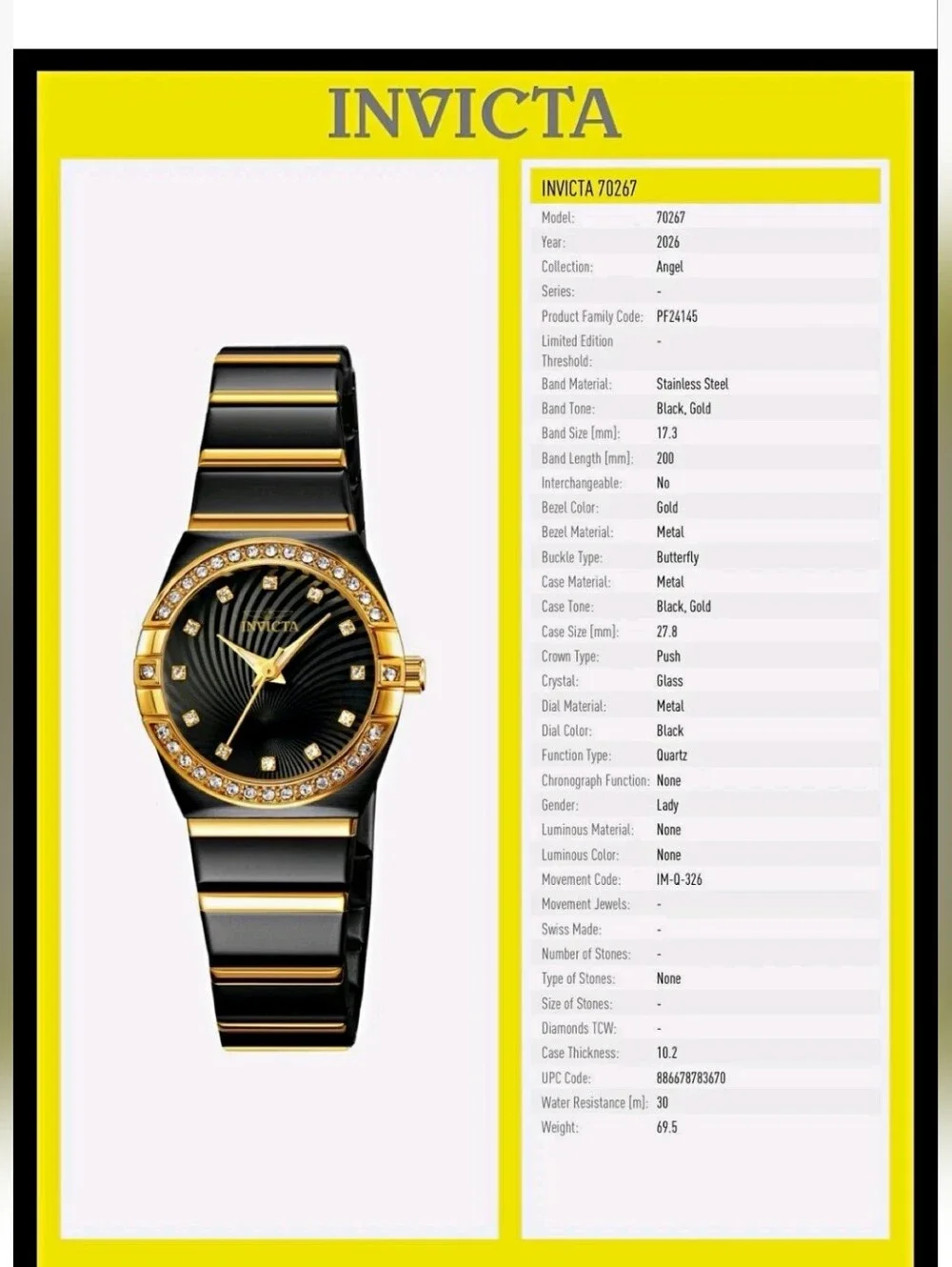 Invicta women watch